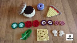 Crochet hamburger small package for children 2.