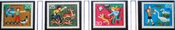 N711-4 / Germany 1972 for youth: animal protection stamp line postal clerk