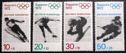 N680-3 / Germany 1972 Winter Olympics stamp set postal clerk