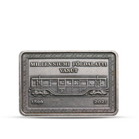 2000 Forint Millenniumi Földalatti Vasút  2021  Színesfém emlékérem  Zárt bontatlan kapszulában