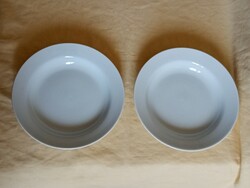 Zsolnay porcelain deep plate 2 in one 22x3.5cm without pattern