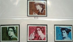 N826-9 / Germany 1975 famous women stamp set postal clerk