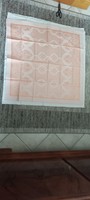 Pale orange damask tablecloth 100x100 cm