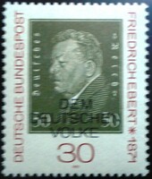 N659 / Germany 1971 Friedrich Ebert stamp postal clerk