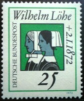 N710 / Germany 1972 wilhelm löhe theologian stamp postal clerk
