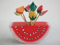 Wooden melon toothpick snack decoration