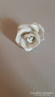 Antik mini Herendi porcelán rózsa fehér antik