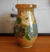 Old glazed flower pot 22.5 Cm