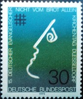 N772 / Germany 1973 Day of the Lutheran Church stamp postal clerk