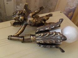 Old bronze angel wall arm
