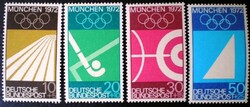 N587-90 / Germany 1969 Olympics Munich stamp series postal clerk