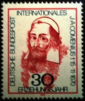 N656 / Germany 1970 Amos Comenius stamp postal clerk