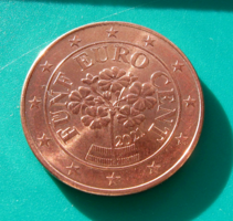 Ausztria – 5 euro cent – 2021 -  Kankalin