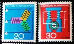N521-2 / Germany 1966 technology and science stamp series postal clerk