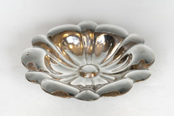 Silver art deco round tray / bowl
