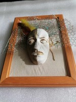Sold out!!! Carnival masks in a frame, decorative wall or table decoration