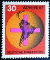N545 / Germany 1967 Catholic Church Aid to Latin America stamp postal clerk