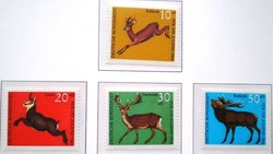 N511-4 / Germany 1966 for youth : big game stamp series postal clerk