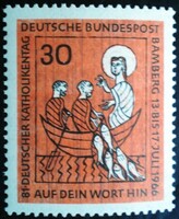 N515 / Germany 1966 Catholic Day stamp postal clerk