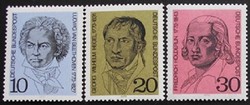 N616-8 / Germany 1970 ludwig van beethoven stamp set postal clerk