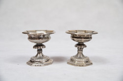 1835. Pair of antique silver Pest spice holders 237g 13 lat d=8cm m=8cm