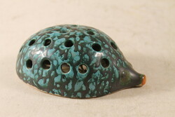 Glazed ceramic hedgehog pencil holder 192
