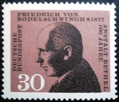 N537 / Germany 1967 friedrich von bodelschwingh stamp postal clerk