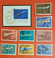 1969. Soviet Union airplanes stamp series f/8/5