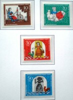 N538-41 / Germany 1967 People's Welfare: Grimm's Tales ix. Postage stamp