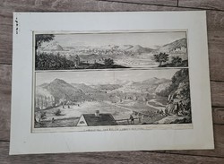 1854 The town of Munkács and its surroundings with the castle and the monastery on Csernhegyi ruték