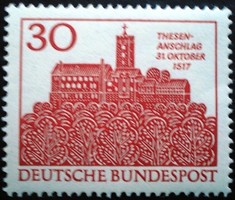 N544 / Germany 1967 450th Anniversary of the Reformation stamp postal clerk