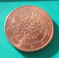 Ausztria – 5 euro cent – 2021 -  Kankalin