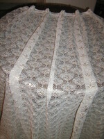 Beautiful white fabric flower embroidered curtain