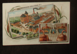 Haggenmacher Kőbányai Sörgyár litho antik képeslap