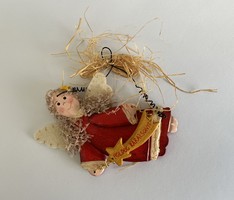Hanging handmade angel - Christmas ornament - for tree - door - wall