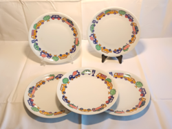 Alföldi porcelán autós gyerek tányérok