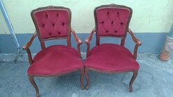 2db barokk stílusú szék