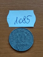 German Empire deutsches reich 10 pfennig 1921 zinc 1085