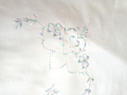 Antique, embroidered cotton pillowcase, 79x73 cm