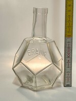 "Braun" narancs sokszög likőrösüveg (3042)