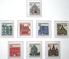 N454-61 / Germany 1964 12th century building structures i. Postage stamp