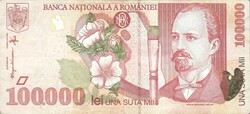 100000 Lei 1998 Romania 2.