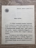 Gömbös Gyula miniszterelnök által aláírt levél