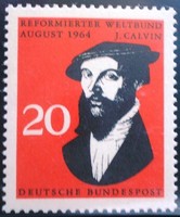 N439 / Germany 1964 johannes calvin stamp postal clerk