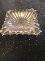 Old silver serving bowl