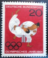 N451 / Germany 1965 Olympics - Tokyo stamp postal clerk