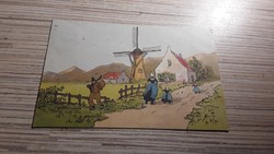 Antik Holland képeslap.