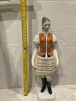 Hollóházi népviseletes lány 30cm