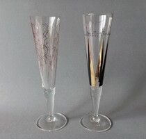 Ritzenhoff Champus aranyozott tervezői pezsgős pohár pár, 2000-es évek
