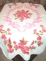 Beautiful vintage rosy printed pattern towel